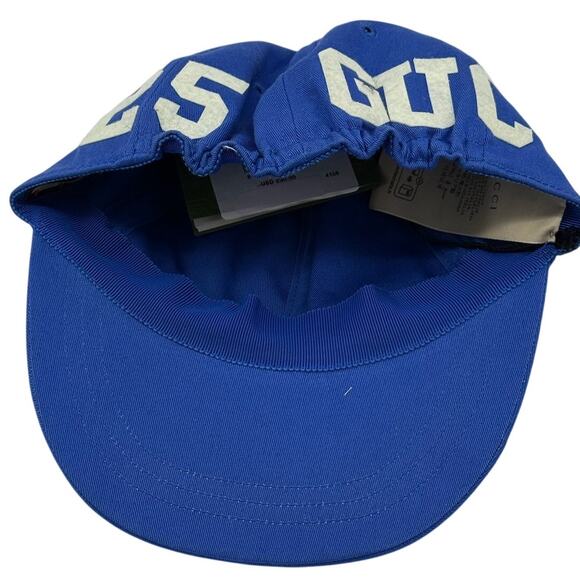 RETAIL $250 Gucci Logo Monogram #25 Blue Baseball Cap*New w/ Tags*SIZE M - Picture 3 of 7